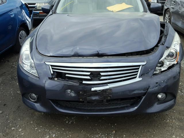 JN1DV6AP6BM600702 - 2011 INFINITI G25 BASE GRAY photo 7