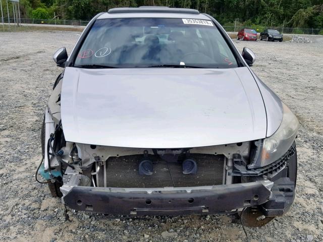 5KBCP3F83BB001625 - 2011 HONDA ACCORD EXL SILVER photo 9