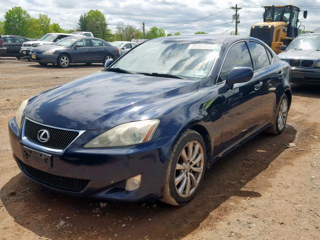 JTHCK262972016318 - 2007 LEXUS IS 250 BLUE photo 2