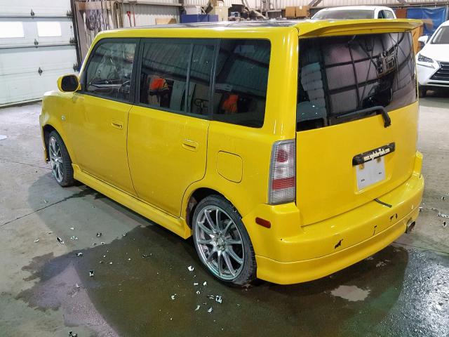 JTLKT324854018266 - 2005 TOYOTA SCION XB 黄色 照片 3