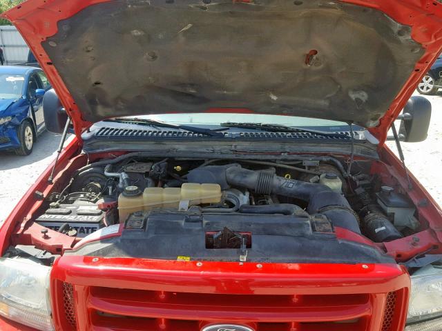 1FTSX31S13EC99706 - 2003 FORD F350 SRW S RED photo 7