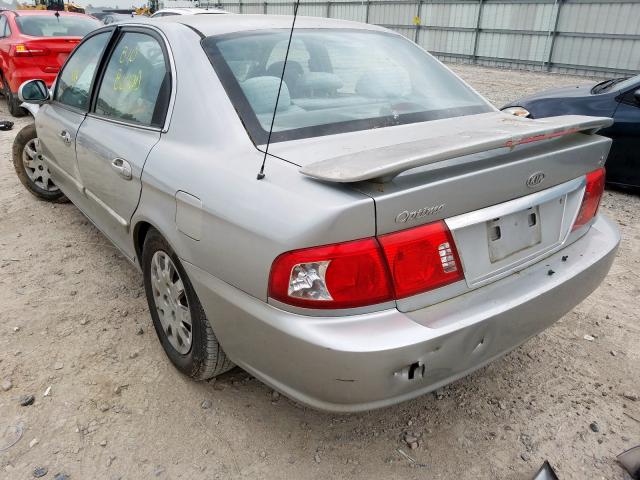 KNAGD126545255520 - 2004 KIA kia optmalx/ex  photo 3