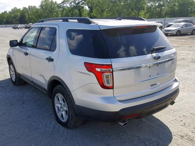 1FM5K7B86DGC77434 - 2013 FORD EXPLORER SILVER photo 3