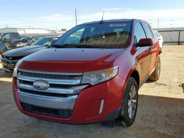 2FMDK3KC7BBB15308 - 2011 FORD EDGE LIMIT RED photo 2