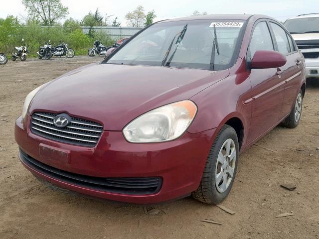 KMHCN46C46U024094 - 2006 HYUNDAI ACCENT GLS MAROON photo 2