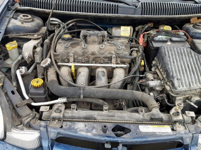 1B3AS46C92D607650 - 2002 DODGE NEON SE BLUE photo 7