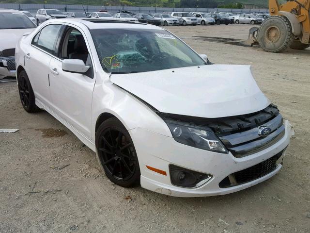 3FAHP0KC7BR319653 - 2011 FORD FUSION SPO WHITE photo 1