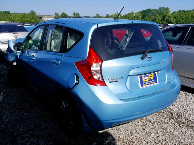 3N1CE2CP7EL387498 - 2014 NISSAN VERSA NOTE BLUE photo 3