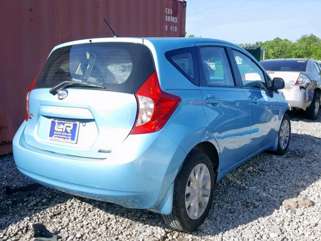 3N1CE2CP7EL387498 - 2014 NISSAN VERSA NOTE BLUE photo 4