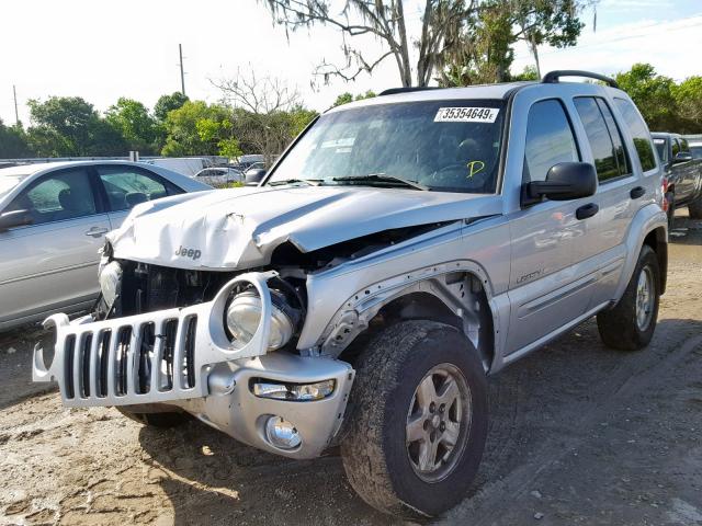 1J4GL58K72W105718 - 2002 JEEP LIBERTY LI SILVER photo 2