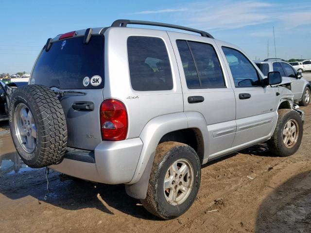 1J4GL58K72W105718 - 2002 JEEP LIBERTY LI SILVER photo 4