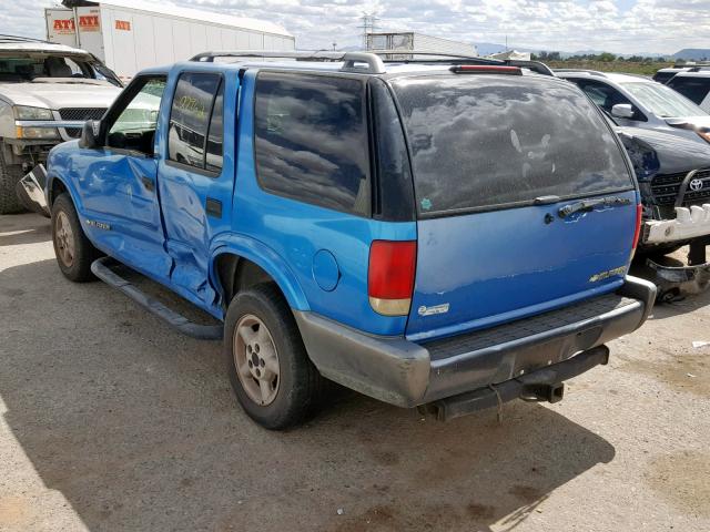 1GNDT13W8S2120075 - 1995 CHEVROLET BLAZER BLUE photo 3