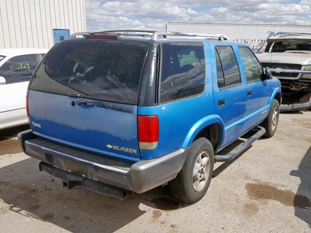 1GNDT13W8S2120075 - 1995 CHEVROLET BLAZER BLUE photo 4