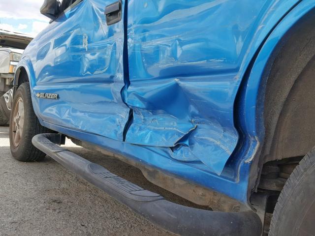 1GNDT13W8S2120075 - 1995 CHEVROLET BLAZER BLUE photo 9