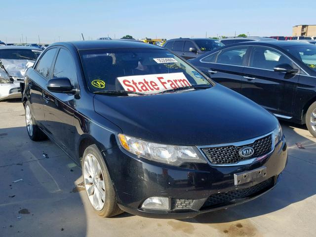 KNAFW4A34C5499267 - 2012 KIA FORTE SX BLACK photo 1