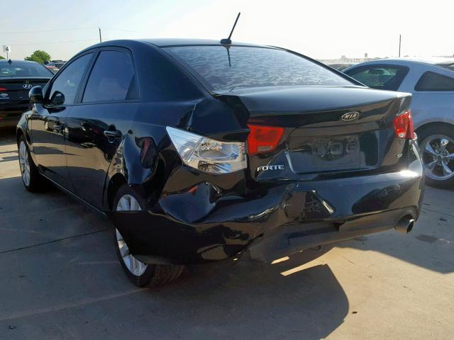 KNAFW4A34C5499267 - 2012 KIA FORTE SX BLACK photo 3