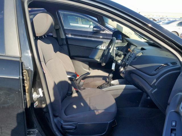 KNAFW4A34C5499267 - 2012 KIA FORTE SX BLACK photo 5