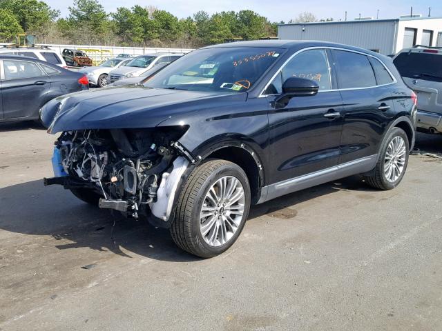 2LMPJ8LR1HBL43981 - 2017 LINCOLN MKX RESERV BLACK photo 2