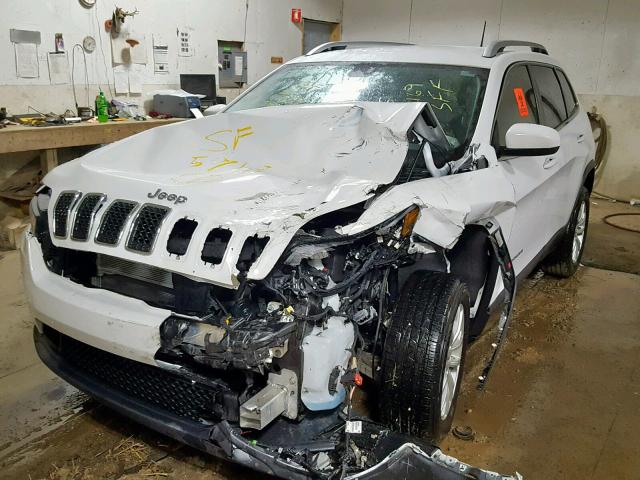 1C4PJLCB2KD220701 - 2019 JEEP CHEROKEE L WHITE photo 2