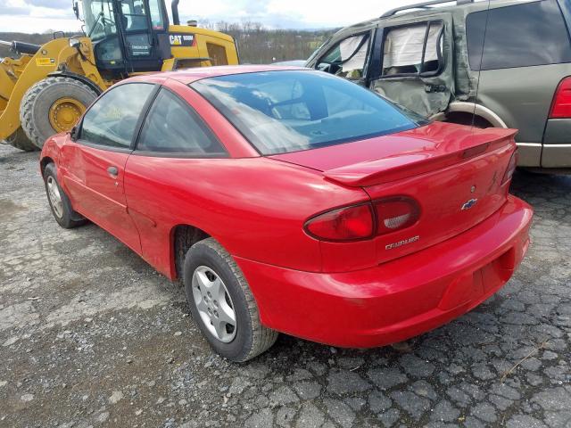 1G1JC124X27235588 - 2002 CHEVROLET CAVALIER  photo 3