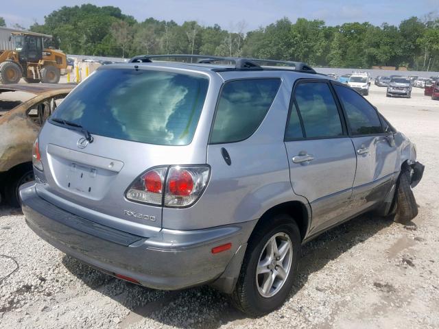 JTJGF10U930160899 - 2003 LEXUS RX 300 BLUE photo 4