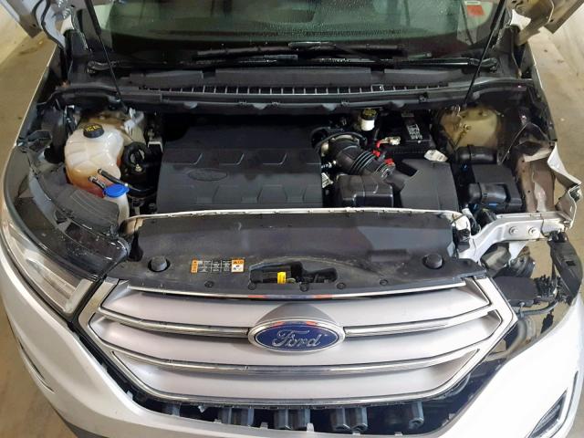 2FMPK4J88GBB84628 - 2016 FORD EDGE SEL SILVER photo 7