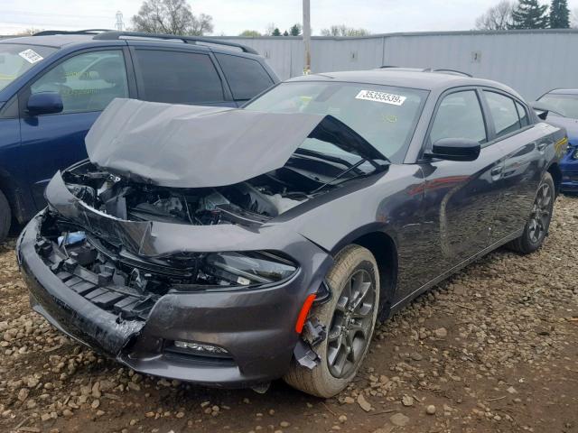 2C3CDXJG7JH337904 - 2018 DODGE CHARGER GT GRAY photo 2