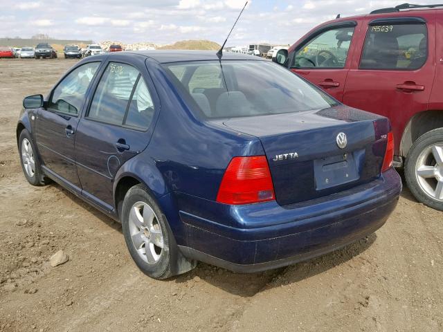 3VWSP69M53M069620 - 2003 VOLKSWAGEN JETTA GLS BLUE photo 3