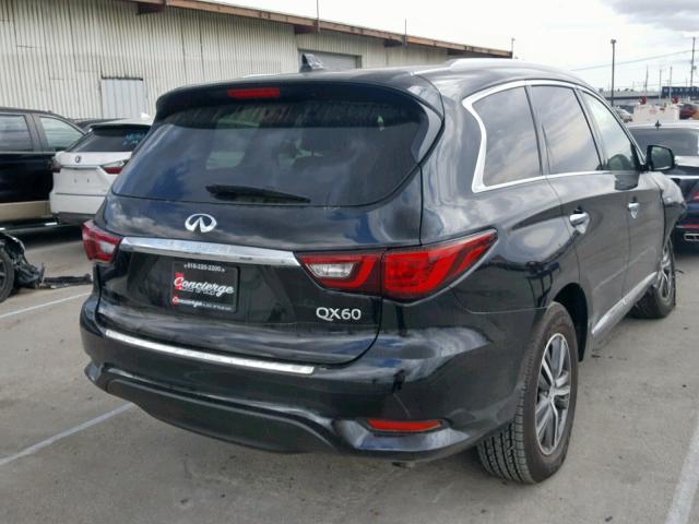 5N1DL0MN0KC517228 - 2019 INFINITI QX60 LUXE BLACK photo 4