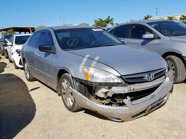 1HGCM66557A095460 - 2007 HONDA ACCORD EX SILVER photo 1