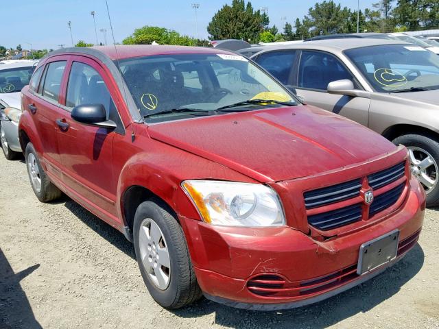 1B3HB28B57D284941 - 2007 DODGE CALIBER MAROON photo 1