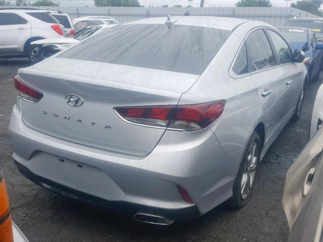 5NPE34AFXJH623377 - 2018 HYUNDAI SONATA SPO SILVER photo 4