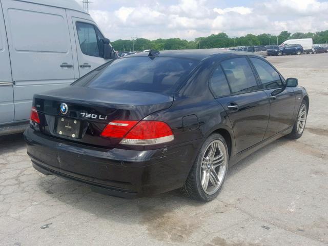 WBAHN83587DT69781 - 2007 BMW 750 BLACK photo 4