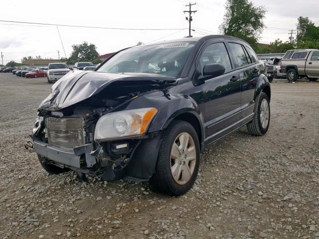 1B3HB48B87D164109 - 2007 DODGE CALIBER SX BLACK photo 2