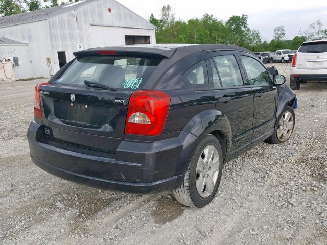 1B3HB48B87D164109 - 2007 DODGE CALIBER SX BLACK photo 4