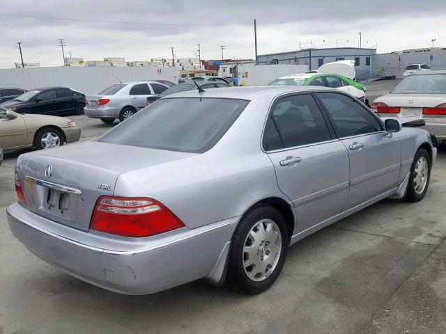 JH4KA96593C000657 - 2003 ACURA 3.5RL SILVER photo 4