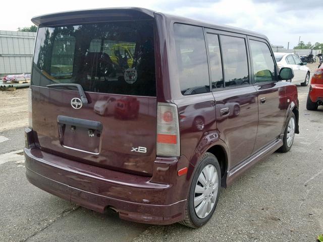 JTLKT324X50184358 - 2005 TOYOTA SCION XB 勃艮第红 照片 4
