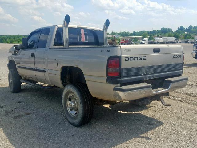 3B7KF2366YG124932 - 2000 DODGE RAM 2500 GRAY photo 3