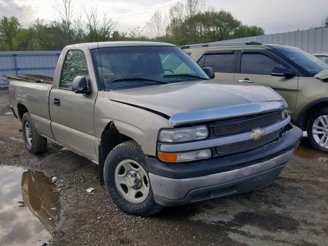 1GCEC14W71Z327445 - 2001 CHEVROLET SILVERADO BEIGE photo 1