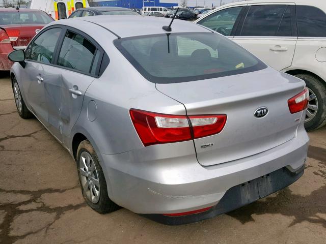 KNADM4A38G6575747 - 2016 KIA RIO LX SILVER photo 3