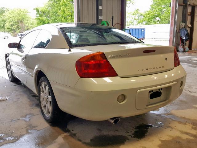 4C3AG52H02E040099 - 2002 CHRYSLER SEBRING LX WHITE photo 3