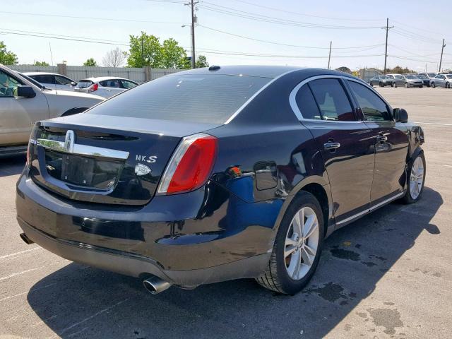 1LNHL9DR1BG605058 - 2011 LINCOLN MKS BLACK photo 4