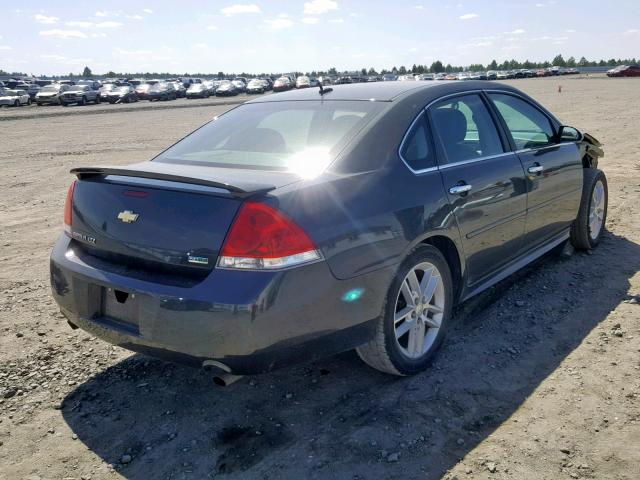 2G1WC5E37D1248783 - 2013 CHEVROLET IMPALA LTZ BLACK photo 4