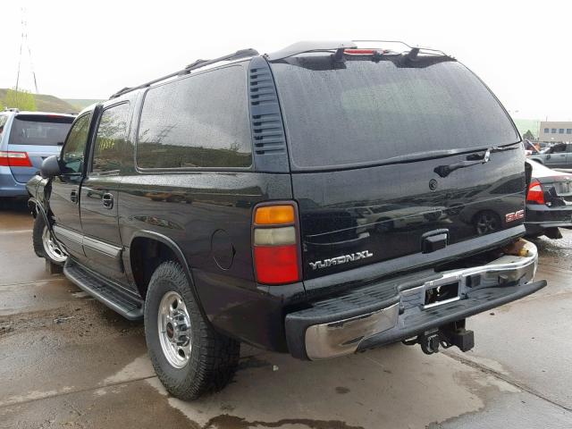 3GKGK26G64G167963 - 2004 GMC YUKON XL K BLACK photo 3