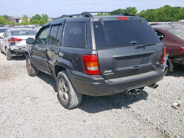 1J4GX58N64C381407 - 2004 JEEP GRAND CHER GRAY photo 3