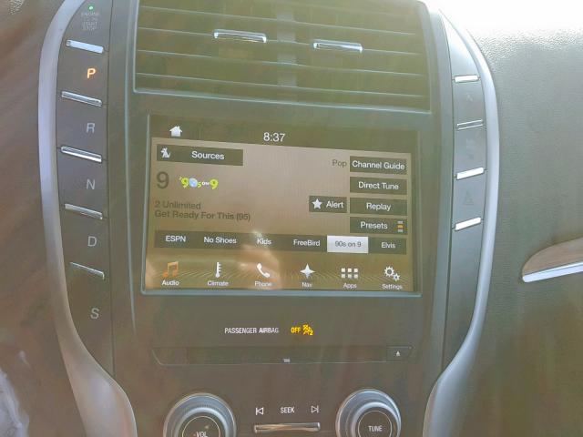 5LMCJ2C96HUL61598 - 2017 LINCOLN MKC SELECT ლურჯი ფოტო 9