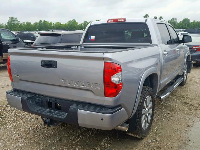 5TFHW5F14HX651603 - 2017 TOYOTA TUNDRA CRE SILVER photo 4