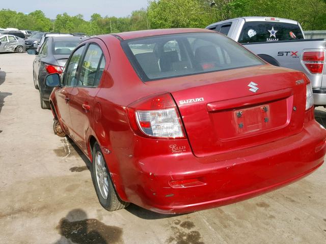 JS2YC5A35C6300012 - 2012 SUZUKI SX4 LE RED photo 3