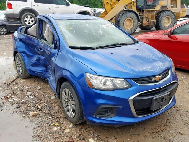 1G1JB5SH2H4154916 - 2017 CHEVROLET SONIC LS BLACK photo 1