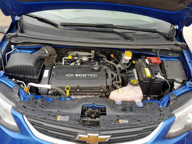 1G1JB5SH2H4154916 - 2017 CHEVROLET SONIC LS BLACK photo 7